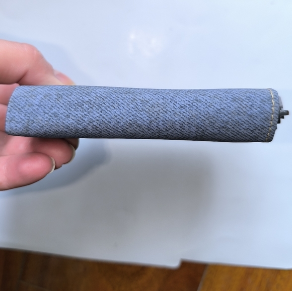 Fashion Milano Blue Canvas Wallet - Picture 3 of 10